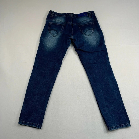 Ramp Stretch Skinny Jeans Womens Size 30 Acid Blue Wash Mid Rise - Picture 4 of 11